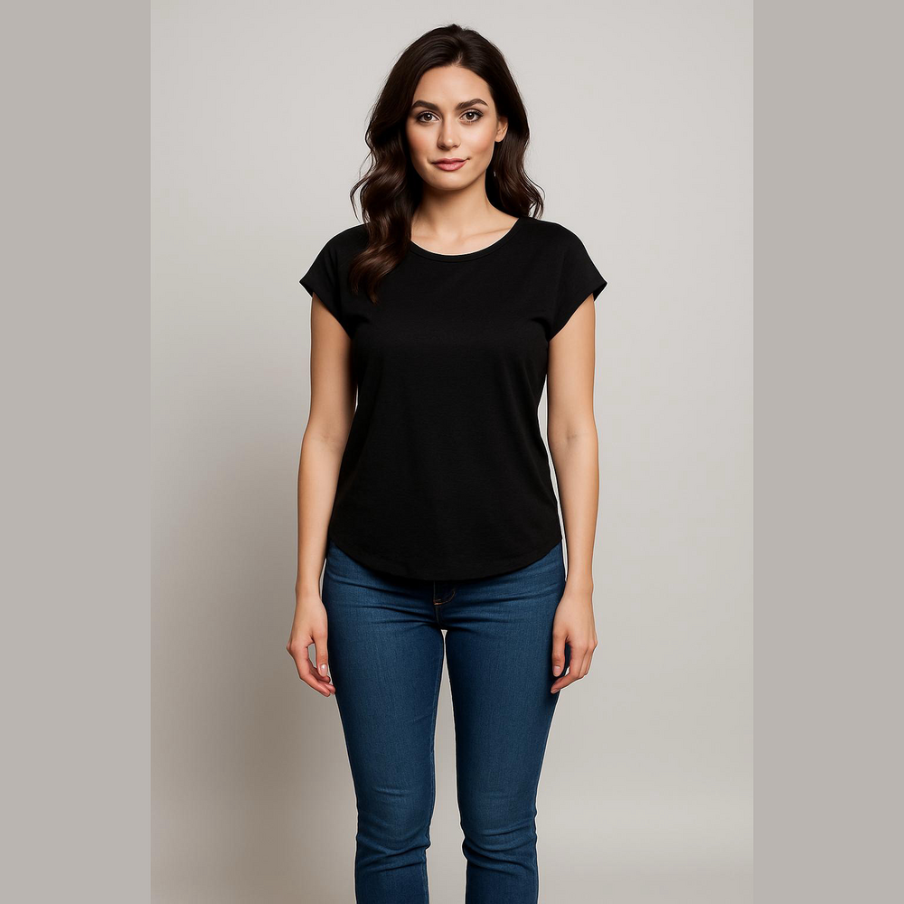 Boden Black Short Sleeve Tee